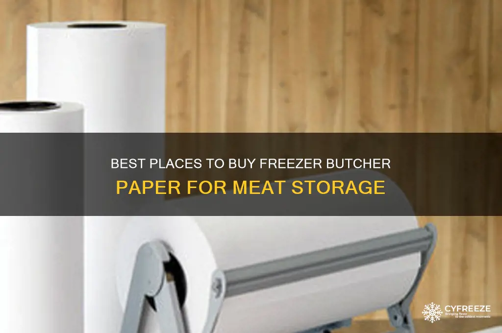 where to get freezer butcher paper