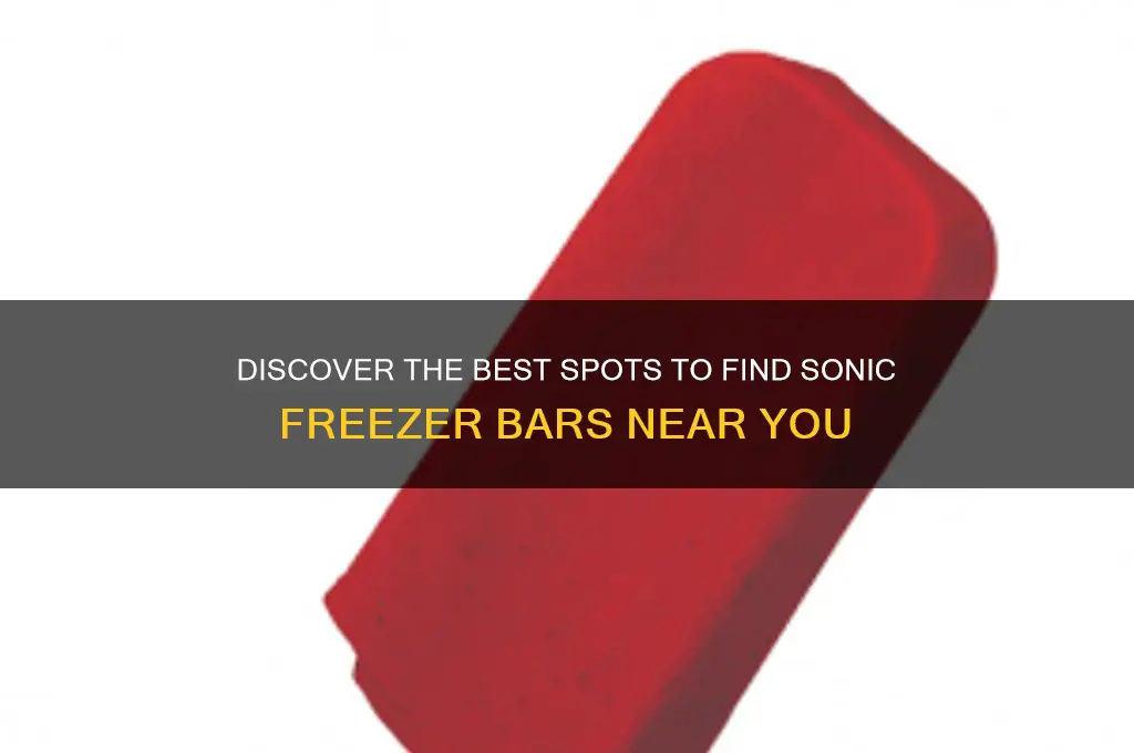 where to get sonic freezer bars