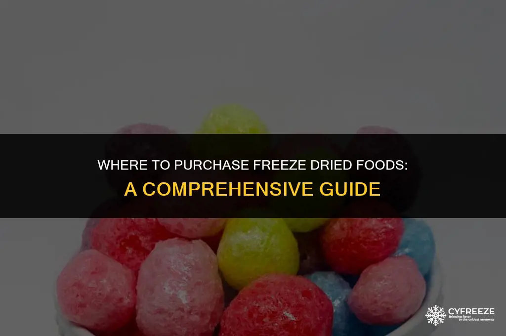 where to purchase freeze dried foods