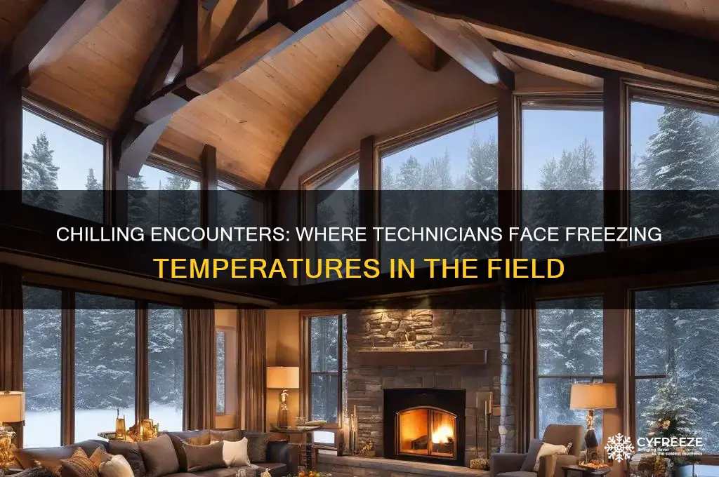 where would a technician encounter freezing temperatures