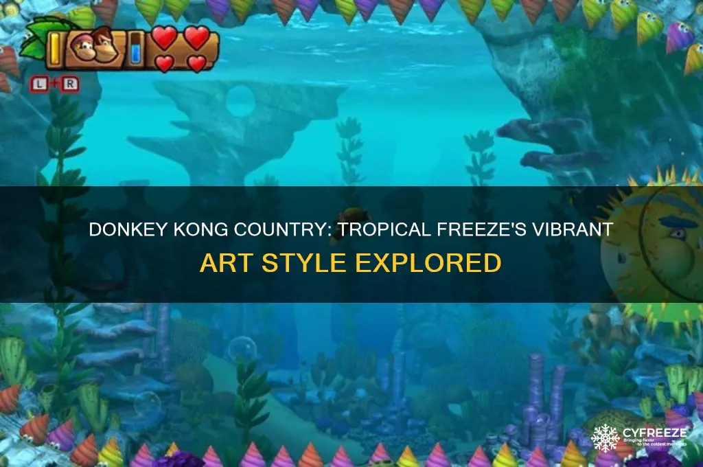 which art style does donkey kong country tropical freeze use