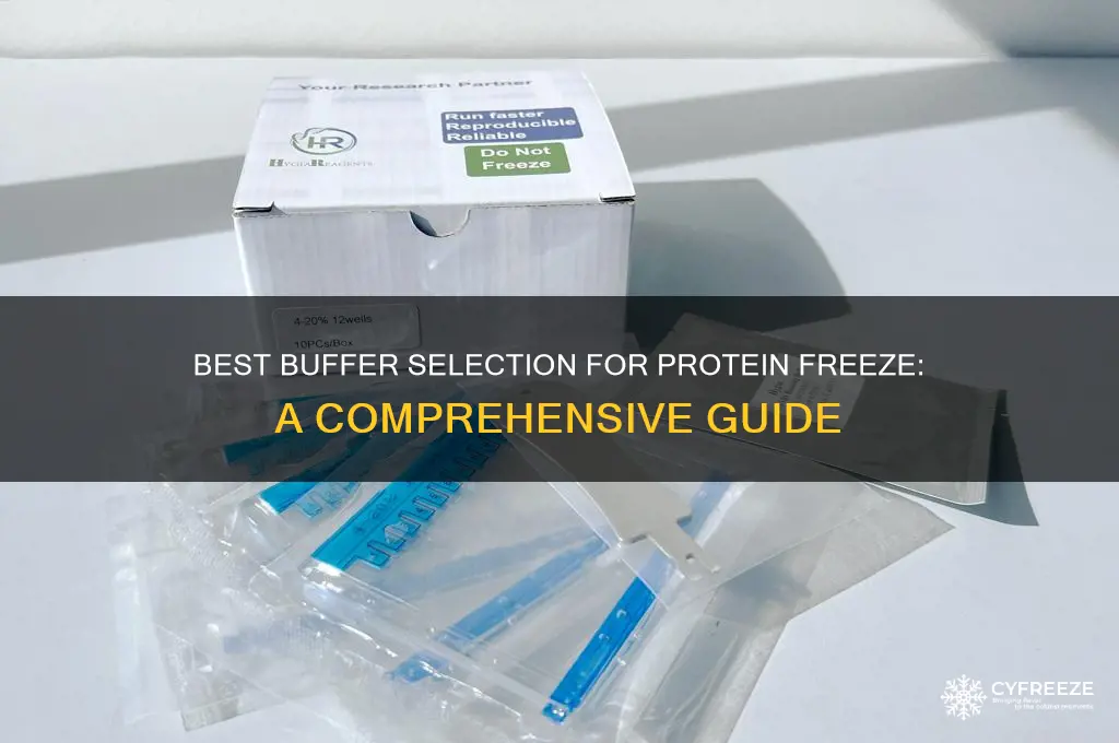 which buffer to use for protein freeze