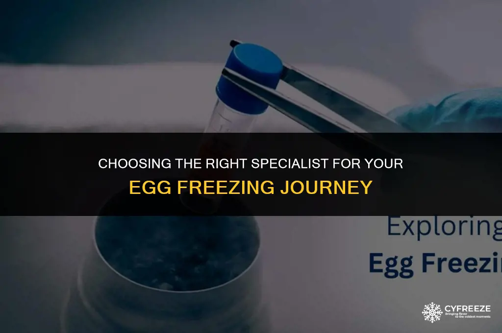 which doctor do you see for egg freezing