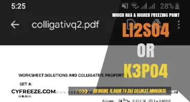 Comparing Freezing Points: Li₂SO₄ vs. K₃PO₄ - Which is Higher?