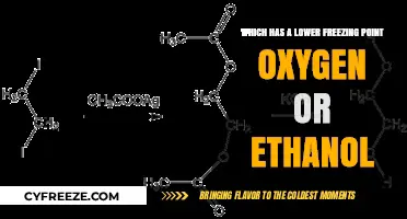 Freezing Point Comparison: Oxygen vs. Ethanol – Which Freezes Lower?
