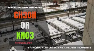 Comparing Freezing Points: CH3OH vs. KNO3 - Which is Lower?