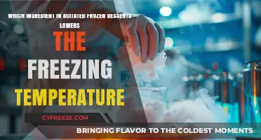 How Sugar in Agitated Frozen Desserts Lowers Freezing Temperature