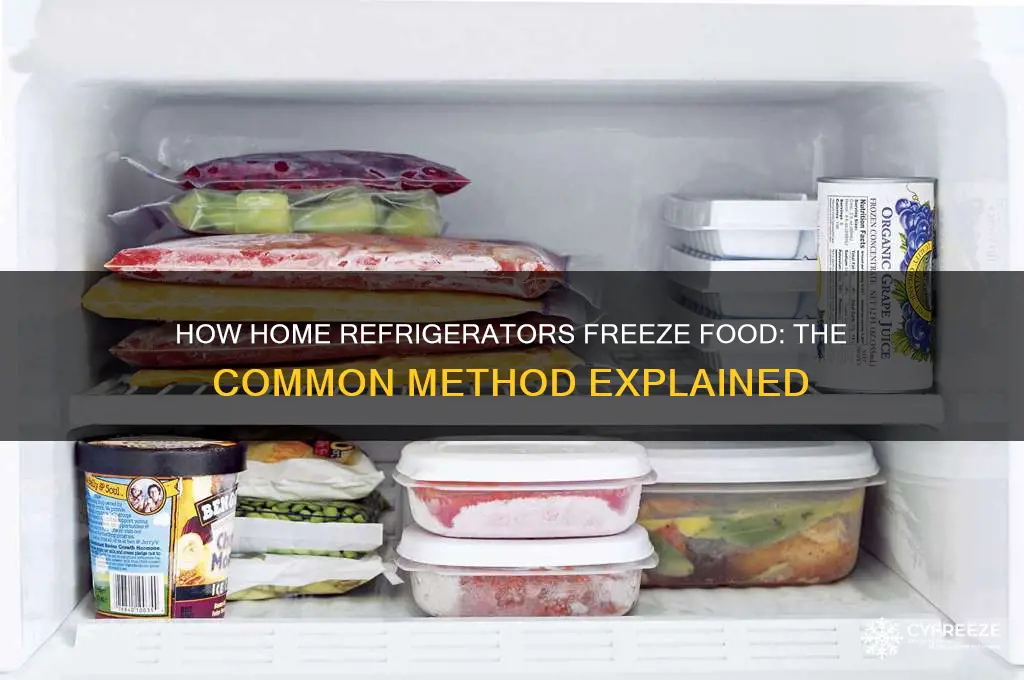 which method of freezing is used in most home refrigerators