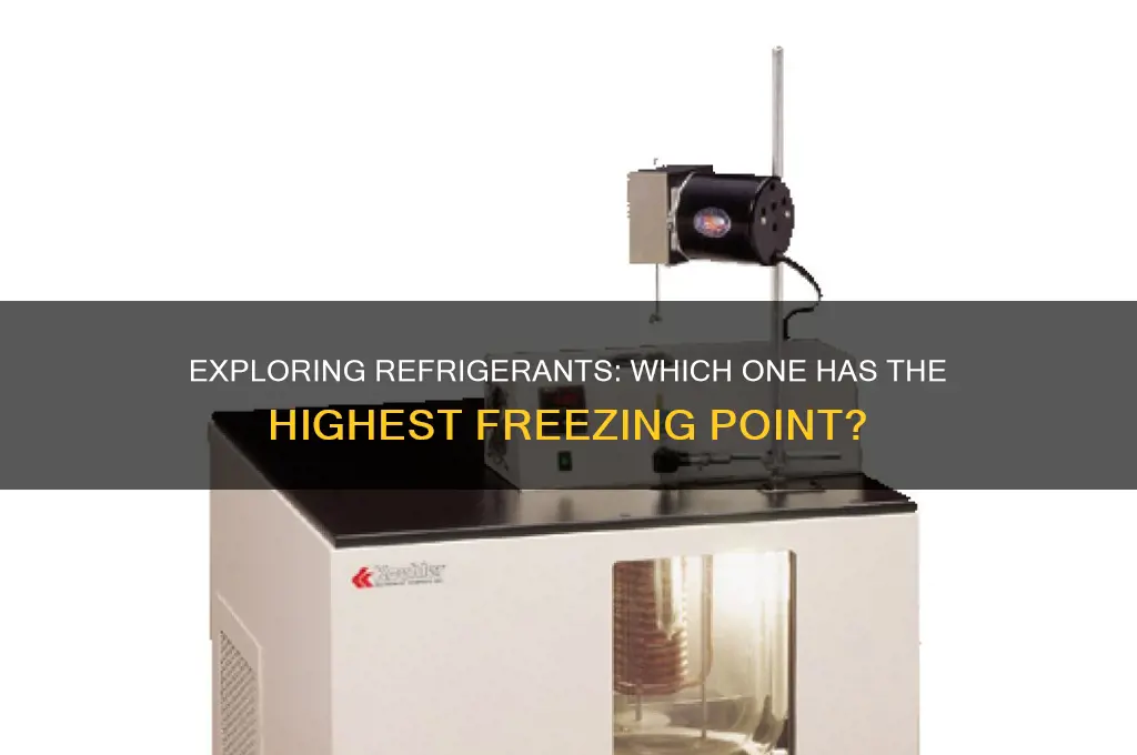 which refrigerant has highest freezing point