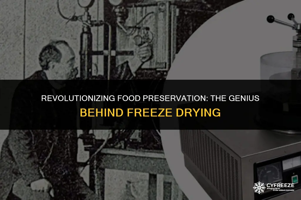 who invented freeze drying food