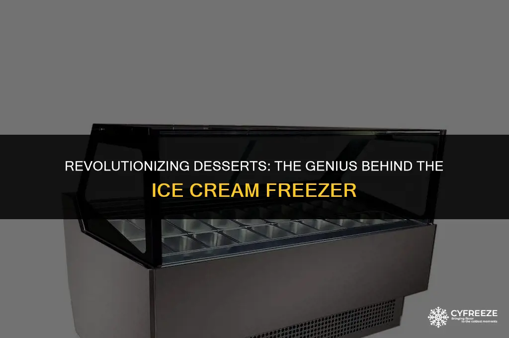 who invented the ice cream freezer