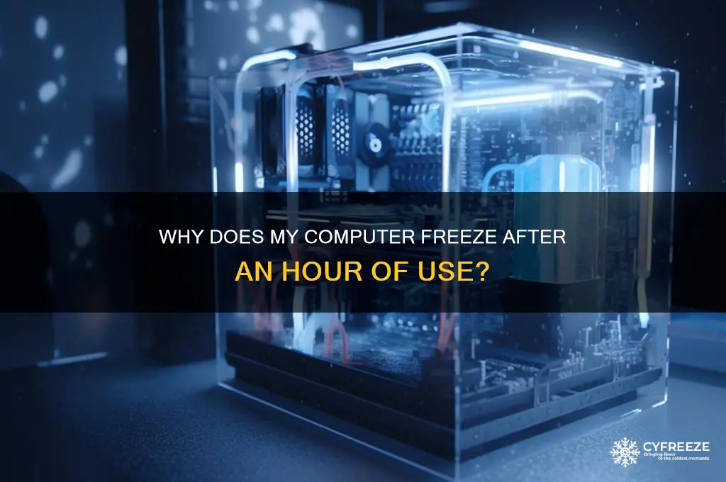 why computer freezes after an hour of use