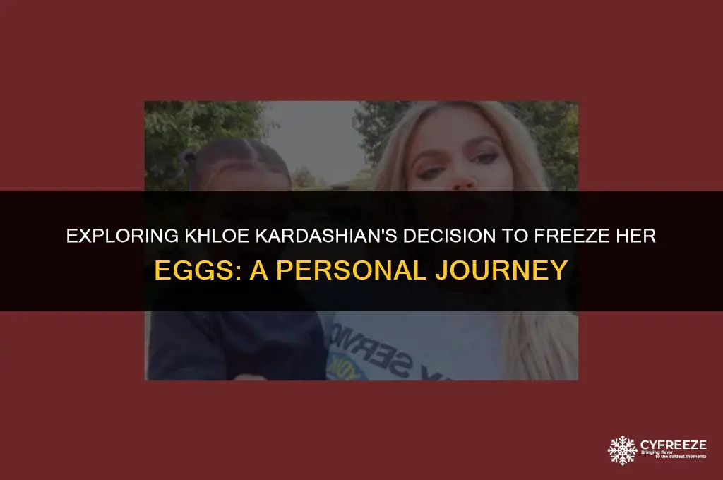 why did khloe kardashian freeze her eggs