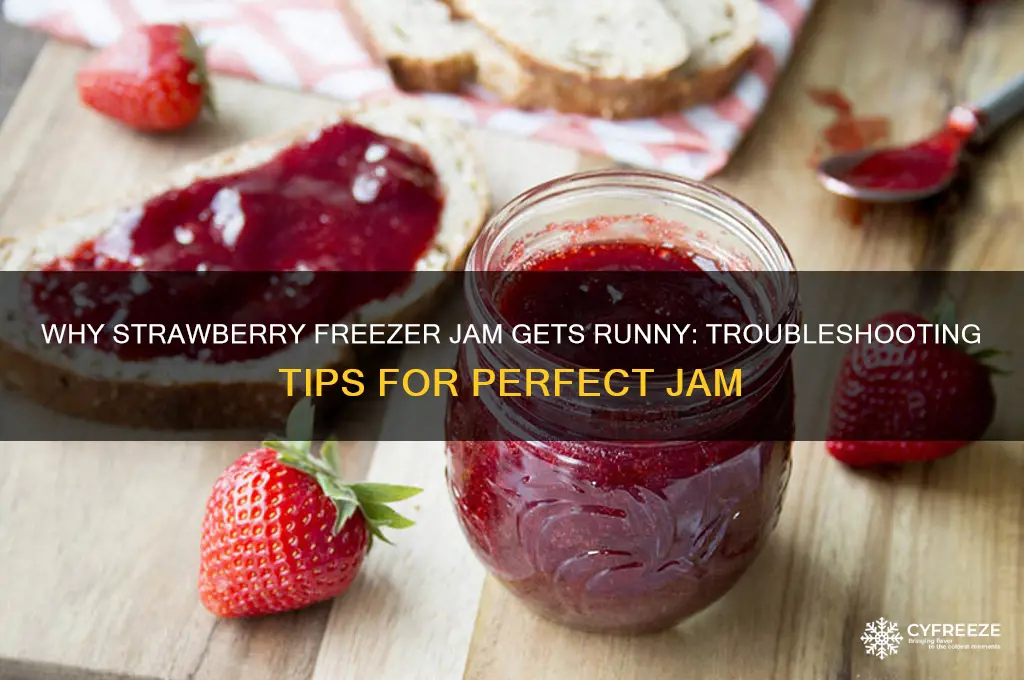 why did my strawberry freezer jam get runny