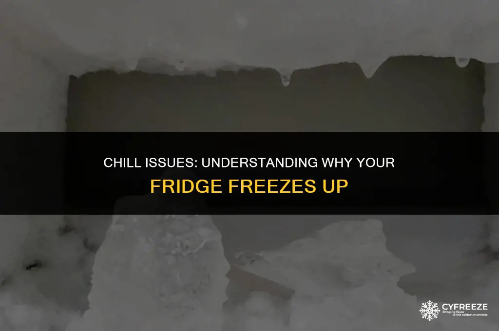 why do fridges freeze up