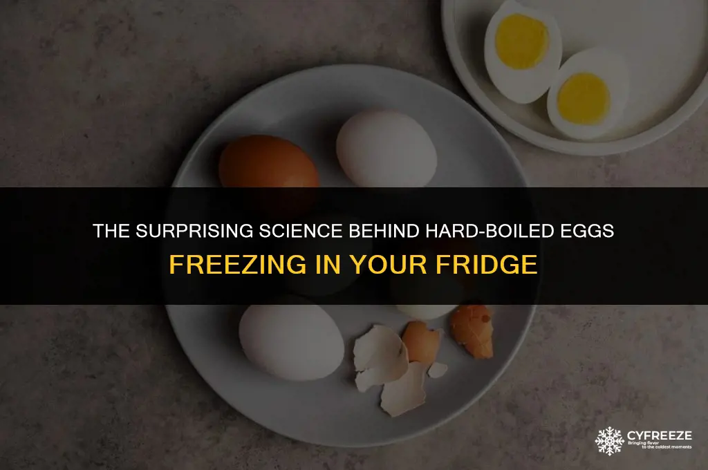 why do hard boiled eggs freeze in refrigerator