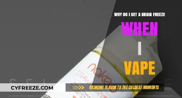 Vaping and Brain Freeze: Unraveling the Icy Sensation Mystery