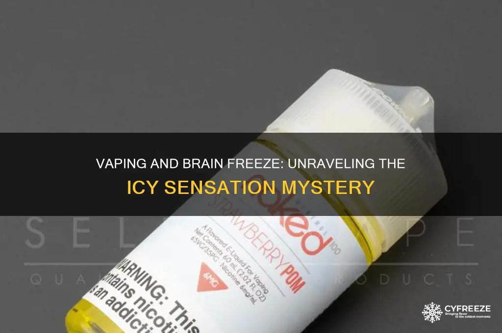 why do i get a brain freeze when i vape