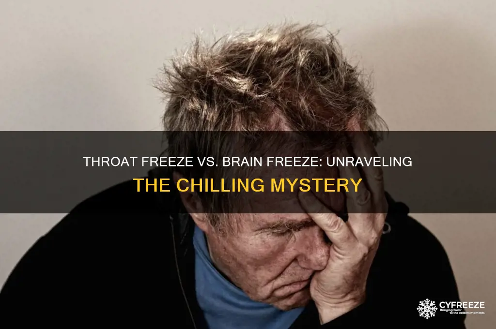why do i get throat freeze and not brain freeze