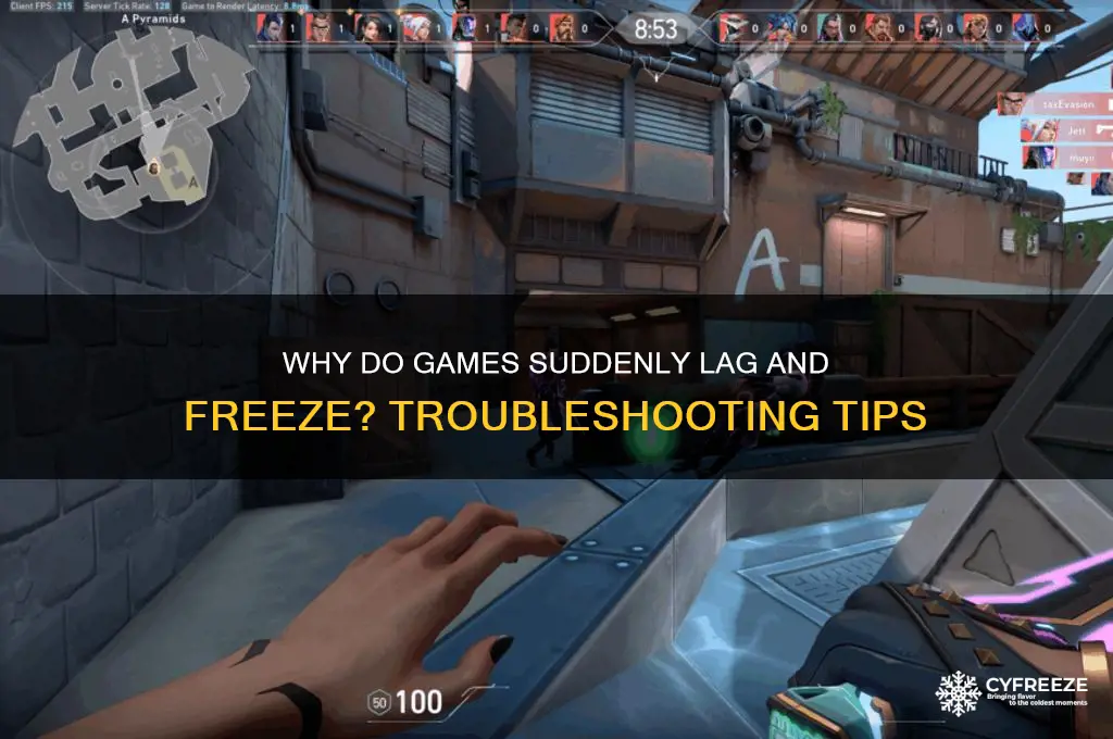 why do i randomly get a lag freeze in game