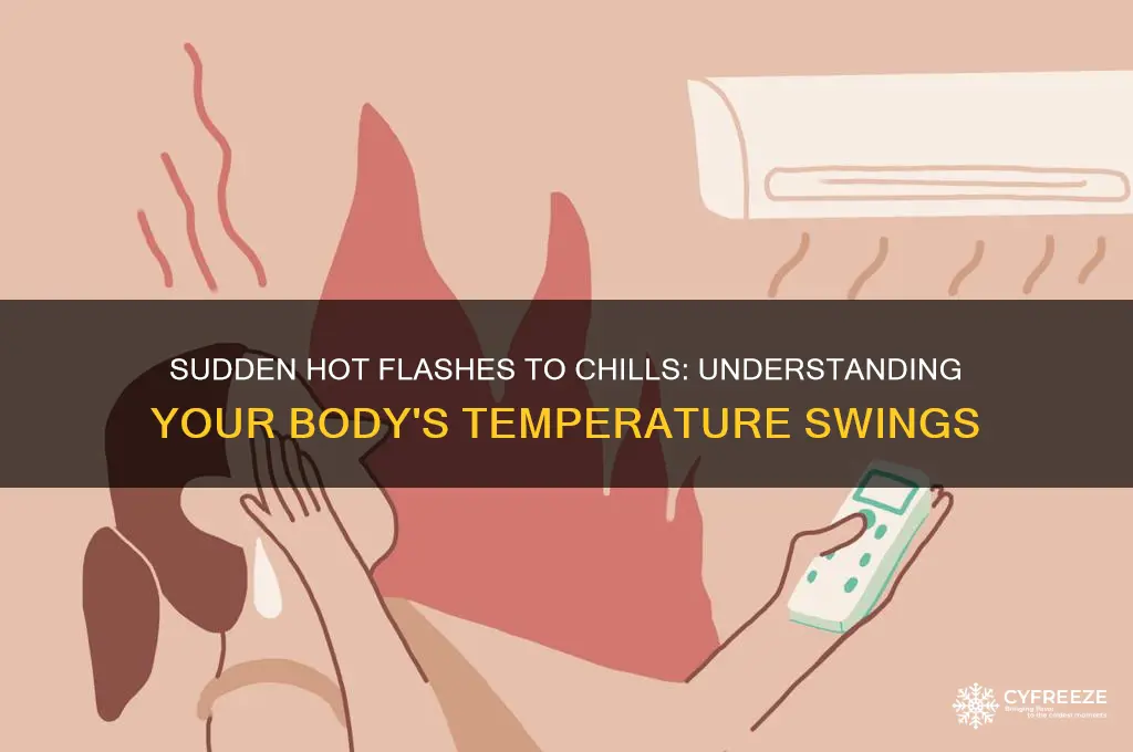 why do i suddenly get too hot and then freeze