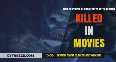 Why Movie Characters Freeze After Being Killed: The Cinematic Logic