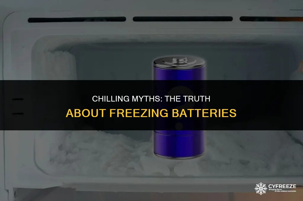 why do people put batteries in the freezer