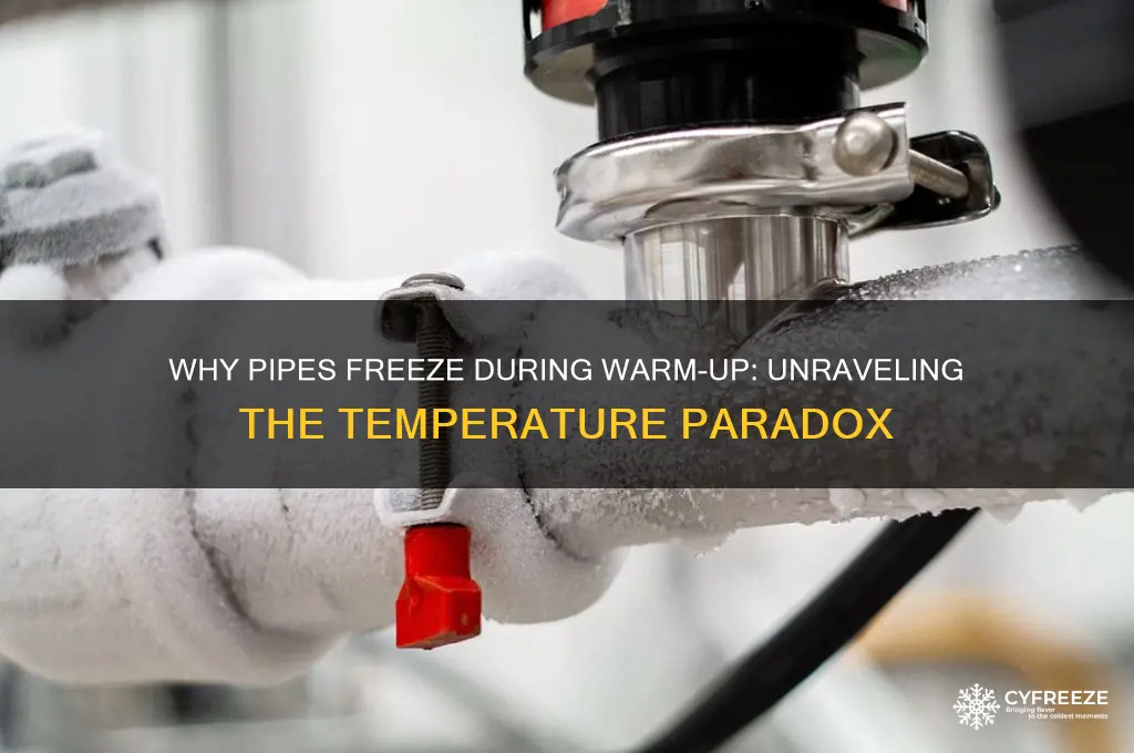 why do pipes freeze when temperatures start to warm up