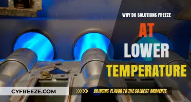 Understanding How Solutions Freeze at Lower Temperatures Than Pure Solvents