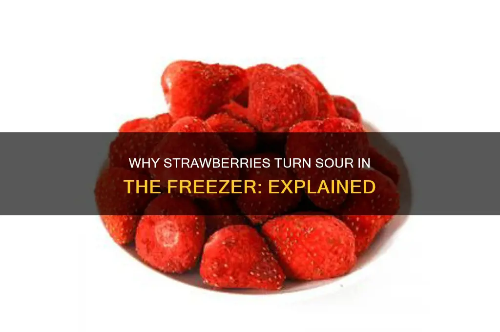 why do strawberries get sour in freezer