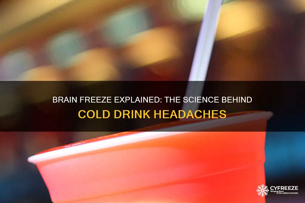 why do we get brain freeze from cold drinks