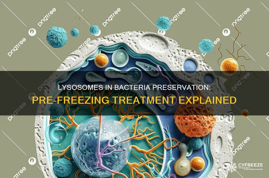 why do we use lysosomes on the bacteria before freezing