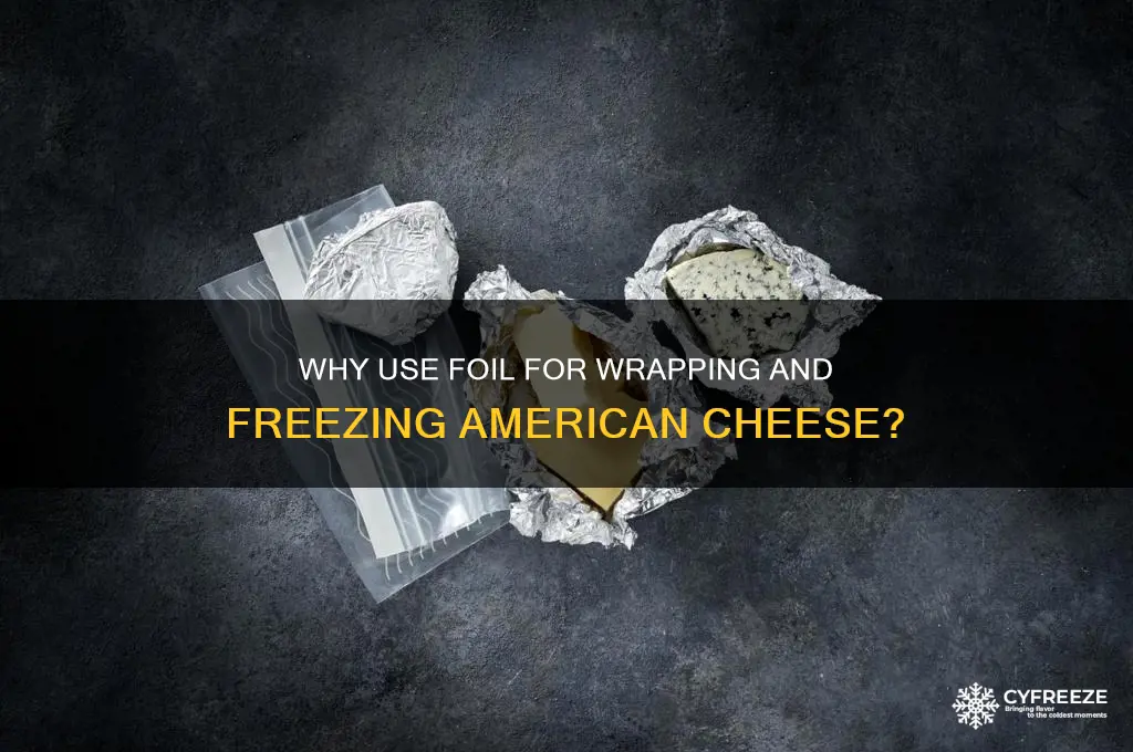 why do you use foil to wrap and freeze americancheese
