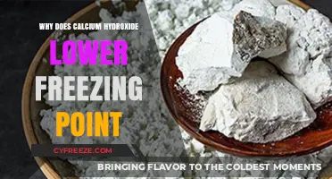 How Calcium Hydroxide Reduces Freezing Point: A Chemical Explanation