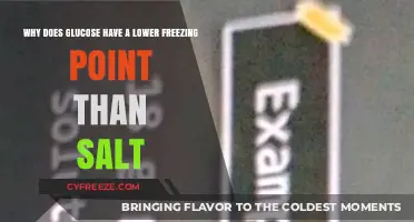 Why Glucose Freezes at a Lower Temperature Than Salt: Explained