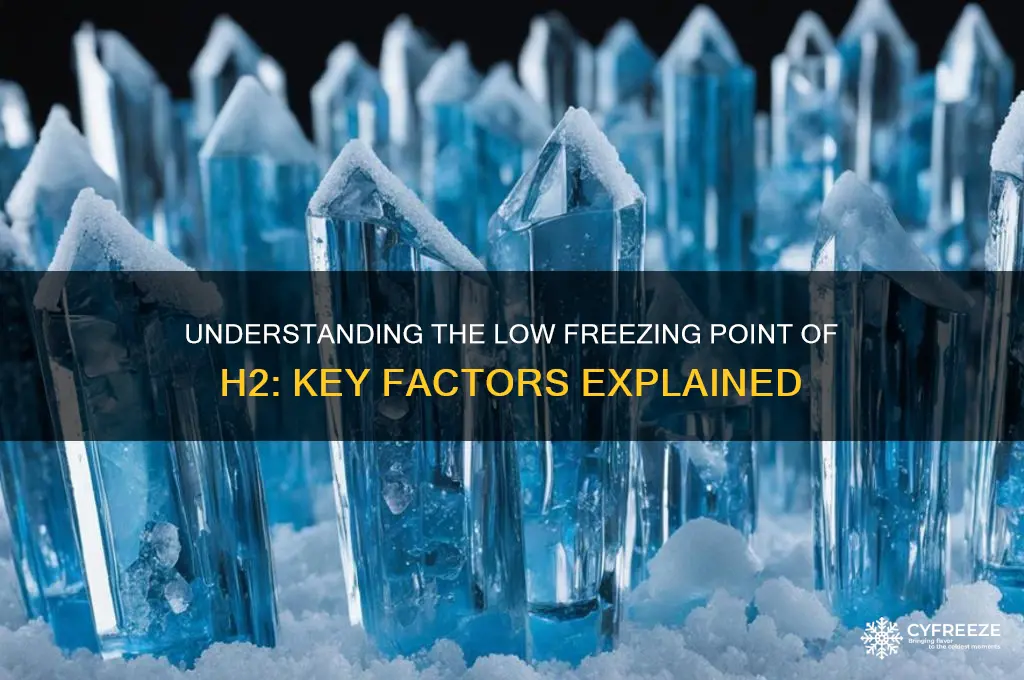 why does h2 have a low freezing point