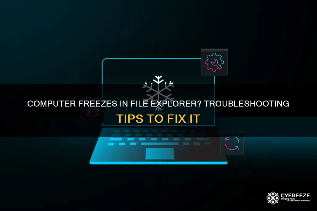 why does my computer freeze when using file explorer