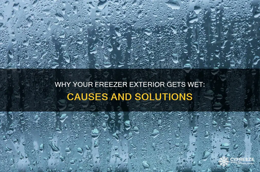 why does my freezer get wet on the outside