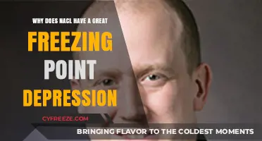 Why NaCl's Freezing Point Depression is Remarkably Effective Explained
