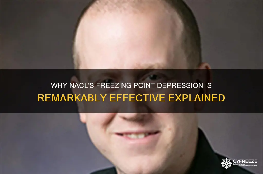 why does nacl have a great freezing point depression