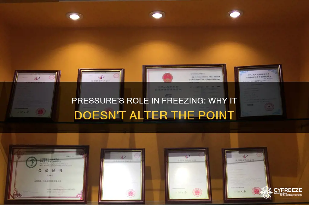 why does preassure not affect freezing point
