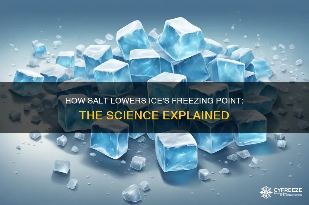 why does salt lower the freezing temperature of ice