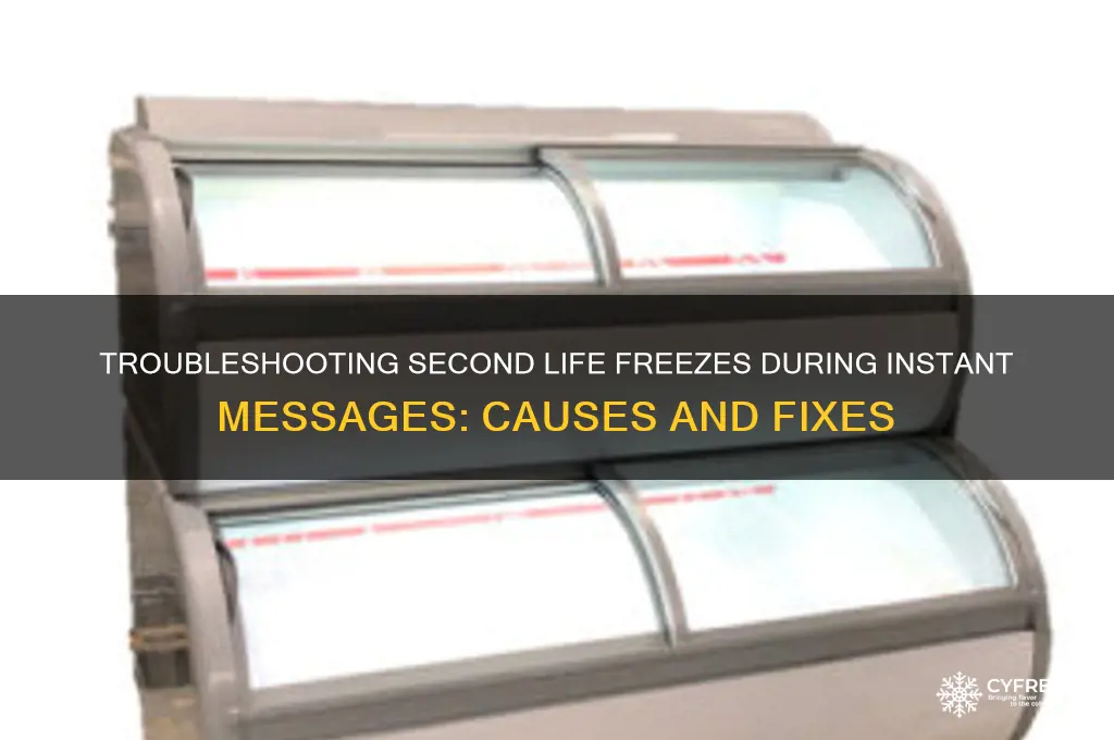 why does secondlife freeze when i get an im