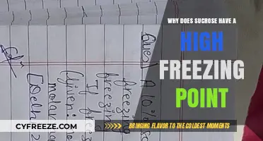 Why Sucrose's Freezing Point is Higher Than Expected: Explained