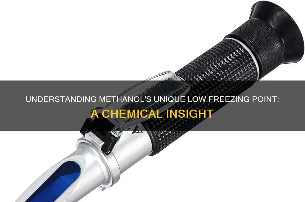 why does the freezing point of methanol so low
