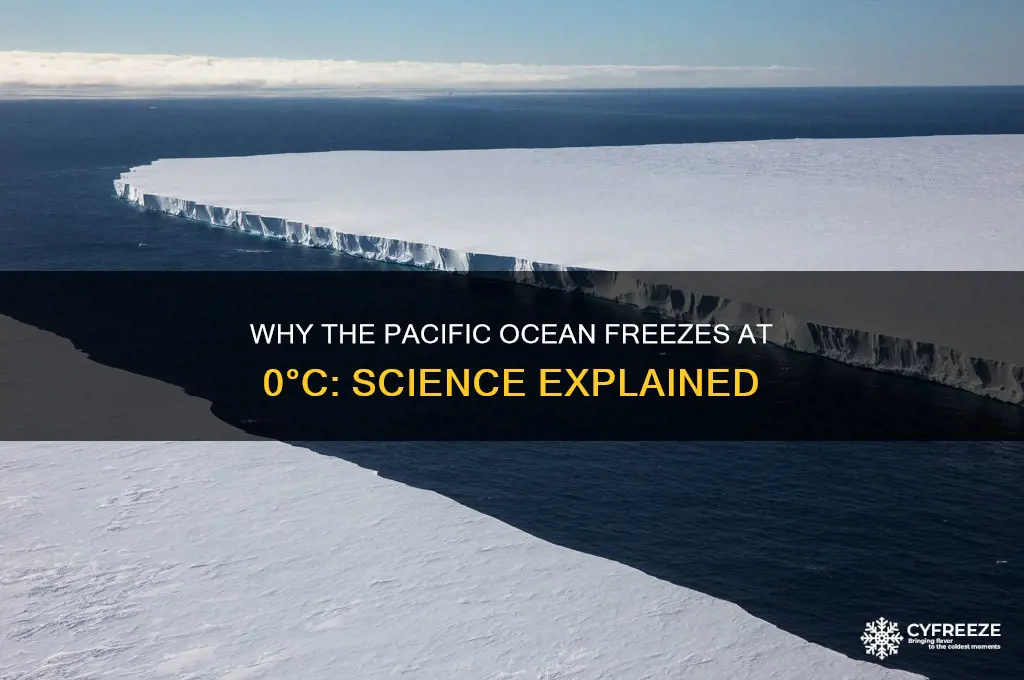 why does the pacific freeze at freezing point