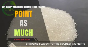 Why Magnesium Sulfate's Freezing Point Depression is Surprisingly Minimal