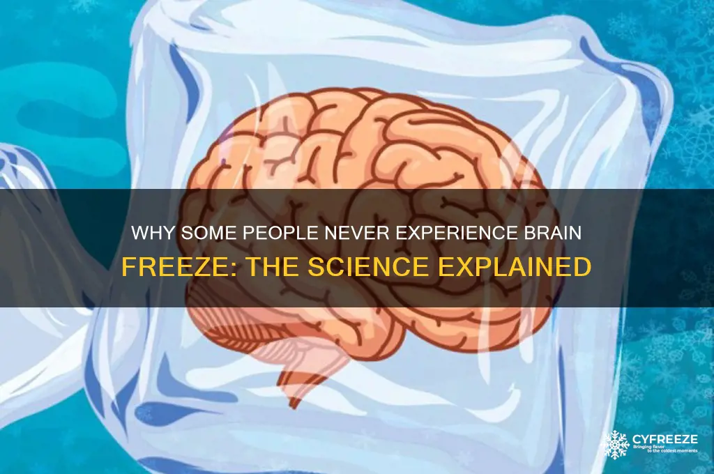 why dome people doesnt get brain freeze