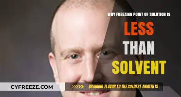 Why Solutions Freeze at Lower Temperatures Than Pure Solvents