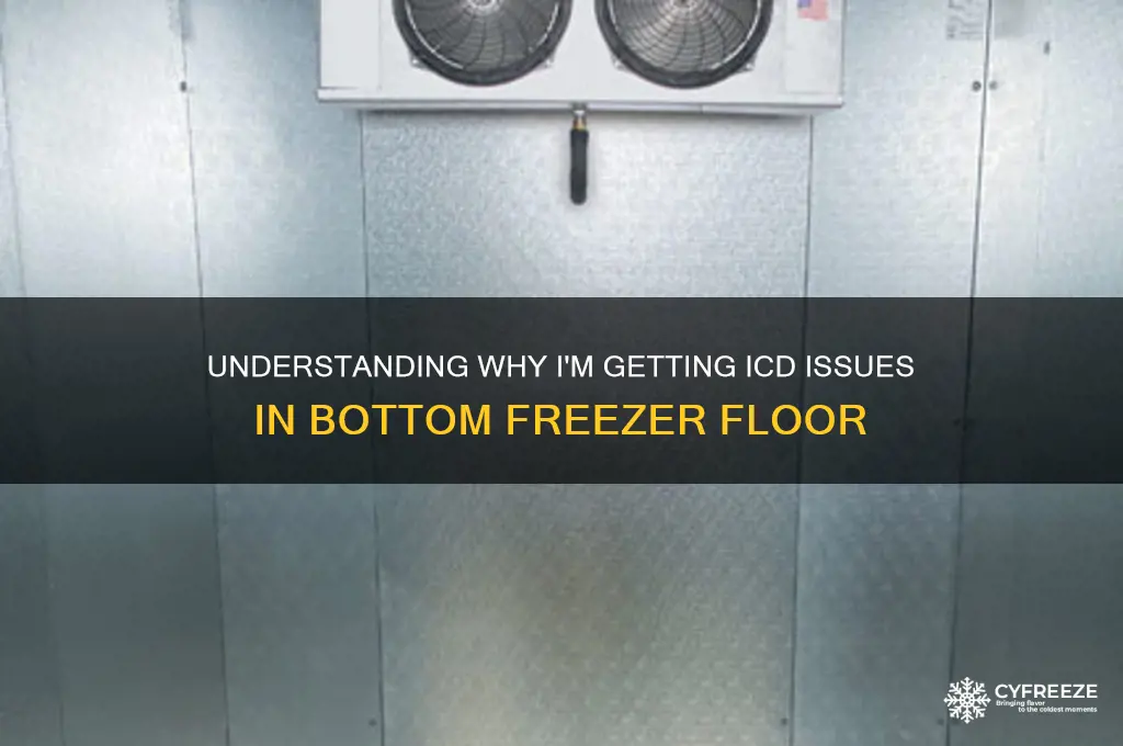 why i wm getting icd in bottom floor in freezer